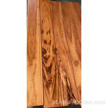 Pisos de madeira maciça Tigerwood estilo brasileiro largo natural